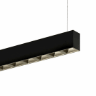 Planlicht - quadro suspension di-id noir 3364x50 LED LO 3000K 61W 5840lm DALI