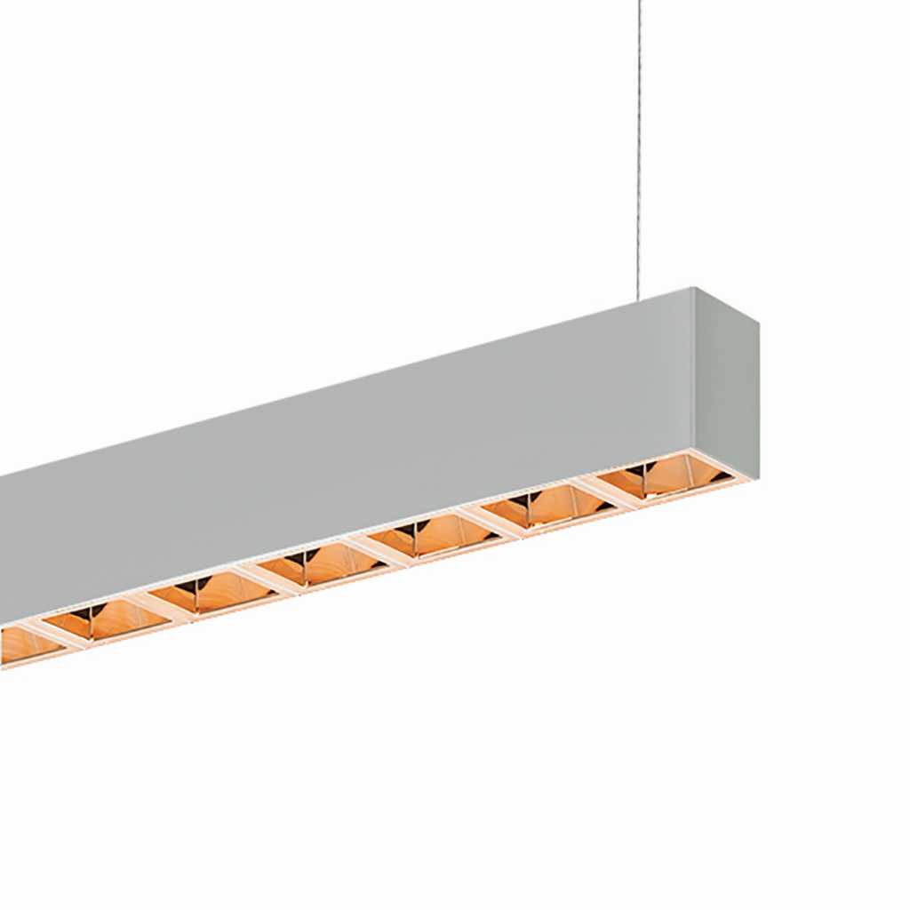 Planlicht - quadro suspension argent 1124x50 LED LO 3000K 19W 2126lm DALI