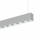 Planlicht - quadro suspension di-id argent 2804x50 LED LO 4000K 52W 6804lm DALI