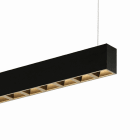 Planlicht - quadro suspension noir 2804x50 LED HO 4000K 91W 6827lm DALI