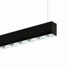 Planlicht - quadro suspension di-id noir 1684x50 LED LO 3000K 32W 3896lm