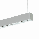 Planlicht - quadro suspension argent 1404x50 LED HO 4000K 46W 5080lm DALI