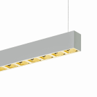 Planlicht - quadro suspension di-id argent 3364x50 LED HO 3000K 130W 15565lm DALI
