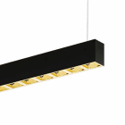 Planlicht - quadro suspension di-id noir 1429x50 LED LO 4000K 27W 3551lm SENSOR