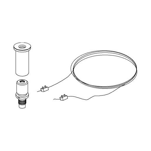 Side Lighting - BINARIO SITRACK 230V Kit sospensione a filo L.5 Wire suspension kit BI WH