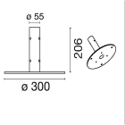 Side Lighting - Base palo da pavimento 60mm Floor pole base NE BL