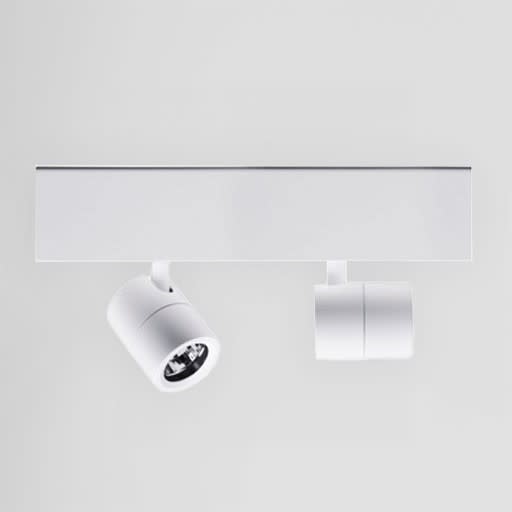 Side Lighting - BEND BASE MINI 1-2 Led 24.8W 3340lm 3000K BI WH 40? 220-240V  50/60Hz 350mA