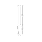 Side Lighting - Asta con picchetto in acciaio inox Rod with stainless steel spike H.600mm BW