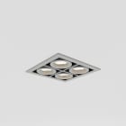 Side Lighting - MATRIX COIN 3-4 Led 210x210mm 51.6W 4417lm 4000K IP20 BI WH 15? 350mA