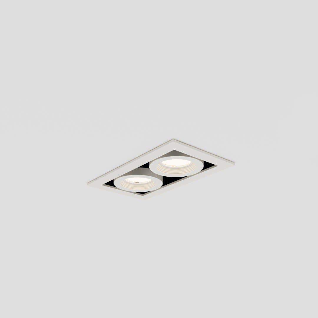 Side Lighting - MATRIX COIN 1-2 Led 210x118mm 25.8W 2080lm 3000K IP20 BI WH 15? 350mA