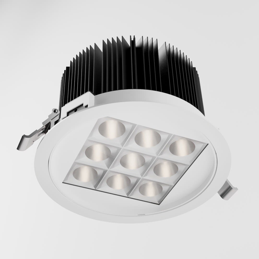 Side Lighting - RULED T20 9 LED PLUS diam.190mm 47W 2701lm 3000K IP20/40 BR RW AS? 220-240V 50