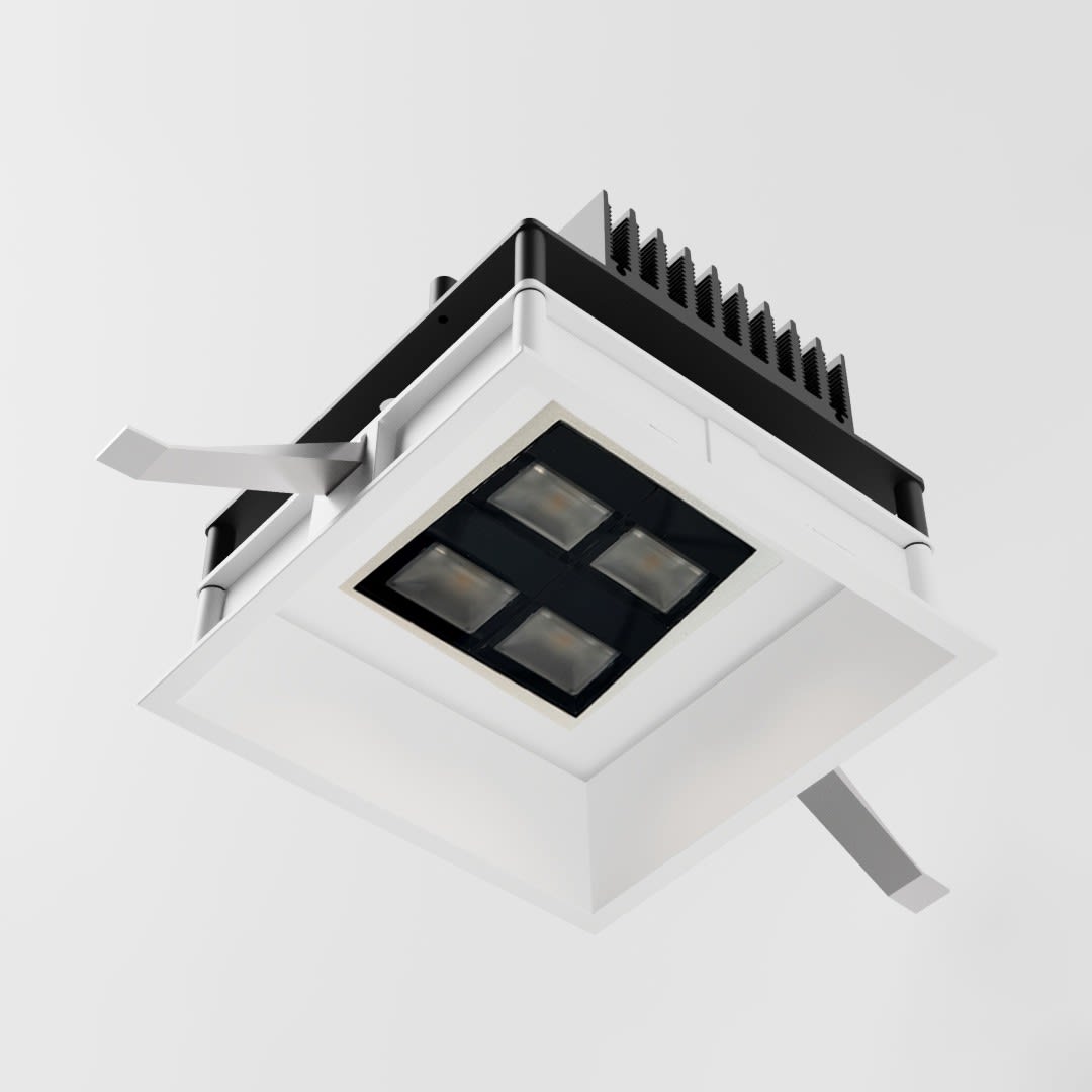 Side Lighting - RULED Q14 136x136mm 18W 1120lm 4000K IP20/40 BR RW AS? 220-240V 50/60Hz 650mA