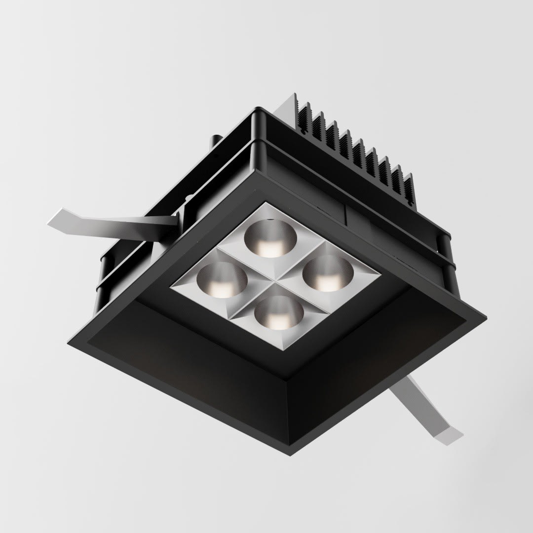 Side Lighting - RULED Q14 136x136mm 18W 2073lm 4000K IP20/40 NE BL 12? 220-240V  50/60Hz 650mA