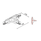 Side Lighting - BINARIO SITRACK 230V INCASSO Congiunzione a T Contatto di terra sinistro esterno