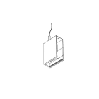 Side Lighting - KIT TESTATA DI ALIMENTAZIONE CON CAVO KIT LIVE END WITH CABLE SINISTRA BI WH
