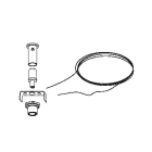 Side Lighting - TRS KIT DI SOSPENSIONE CON TIGES SUSPENSION KIT WITH RIGID TUBE L.3000mm BI WH