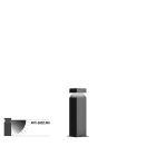 Side Lighting - VERSO 120-Q H.400mm 6W 66lm 4000K IP65 GRA GA 90? 220-240V 50/60Hz