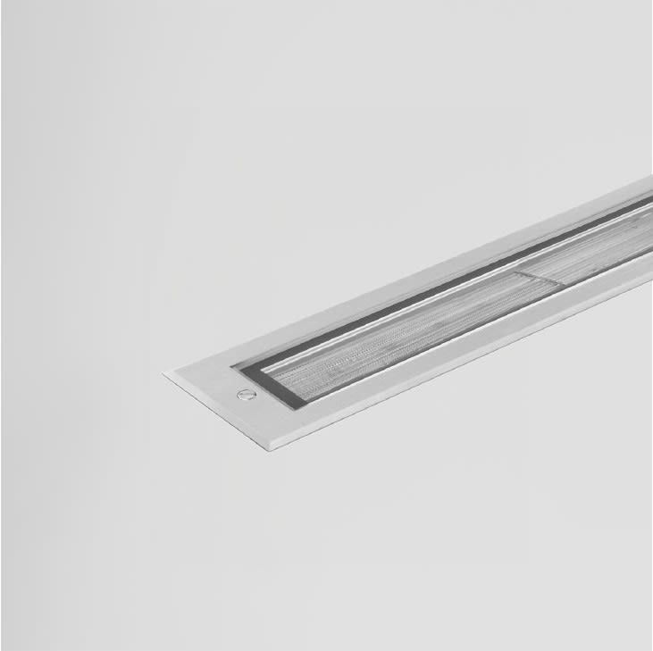 Side Lighting - LONGLIGHT GROUND ASIMMETRICO ASYMMETRICAL L.1240MM 37W 2524lm 4000K IP67 INOX  A