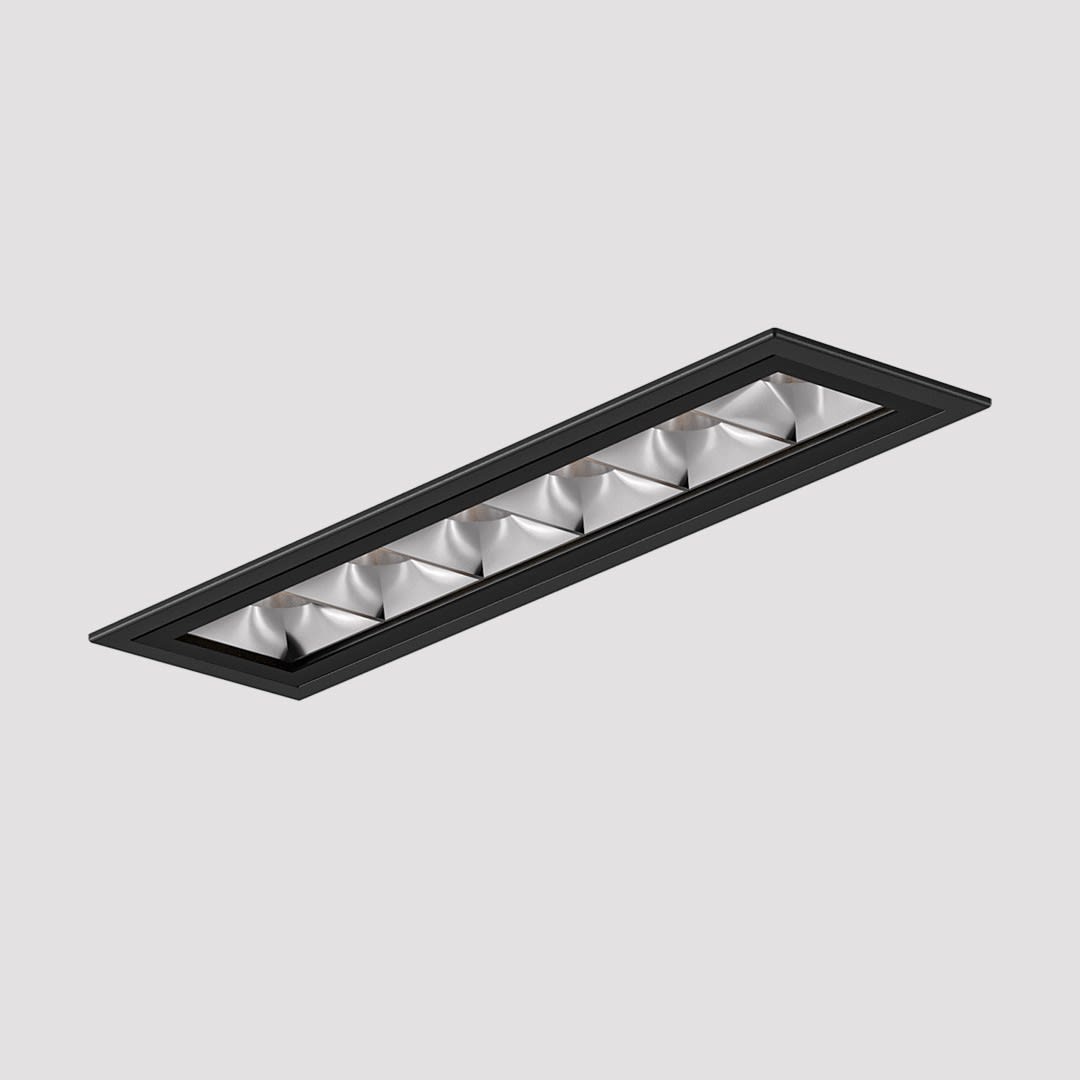 Side Lighting - RULED LINEAR incasso recessed 60x250mm 38W 4096lm 3000K IP20 BI/WH 75? 700MA