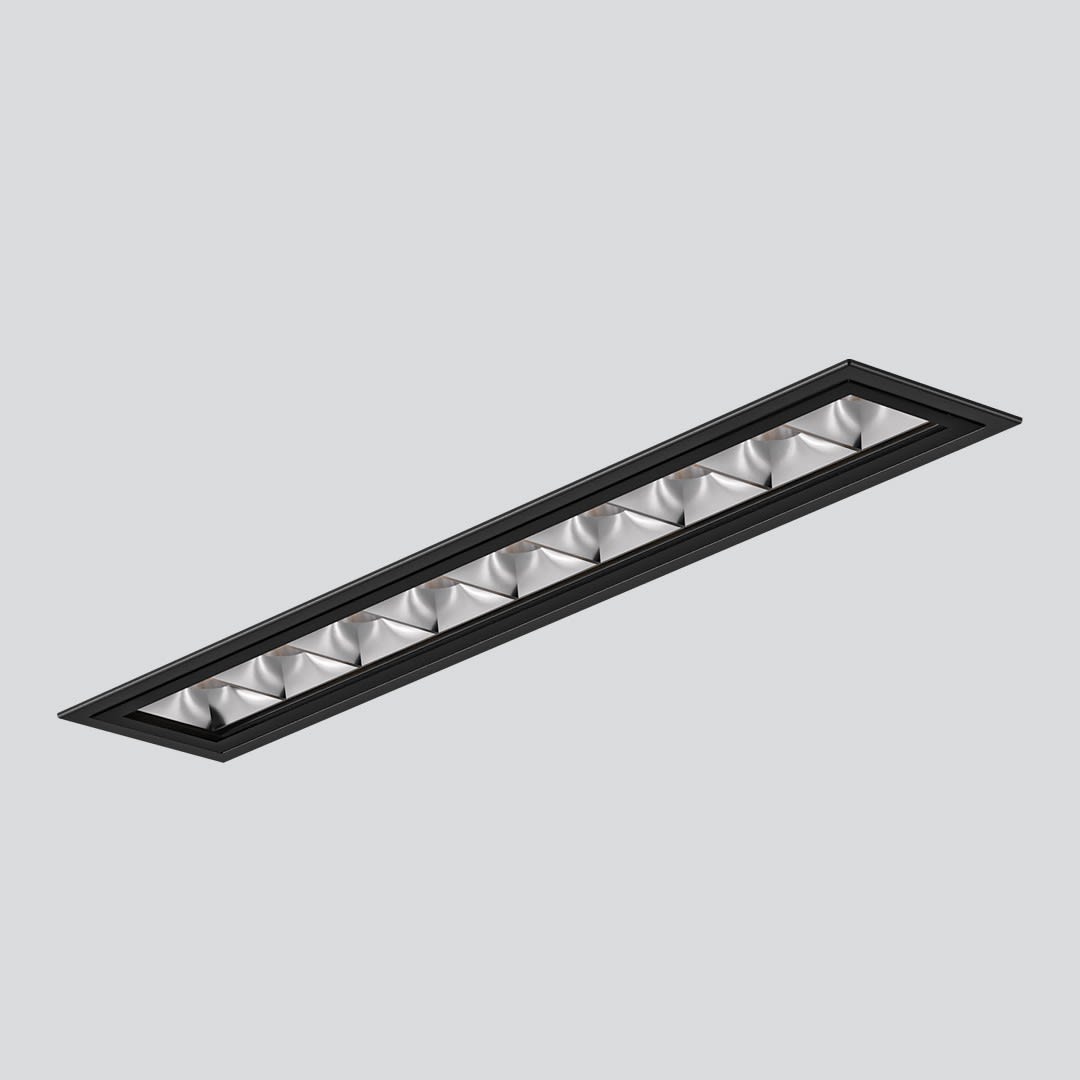 Side Lighting - RULED LINEAR incasso recessed 60x365mm 57W 6144lm 3000K IP20 BI/WH 75? 700MA