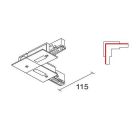 Side Lighting - BINARIO SITRACK 230V INCASSO Congiunzione a 90? - Contatto di terra esterno 90?