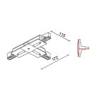 Side Lighting - Congiunzione a T Contatto di terra sinistro interno T Coupler for surface- Insid