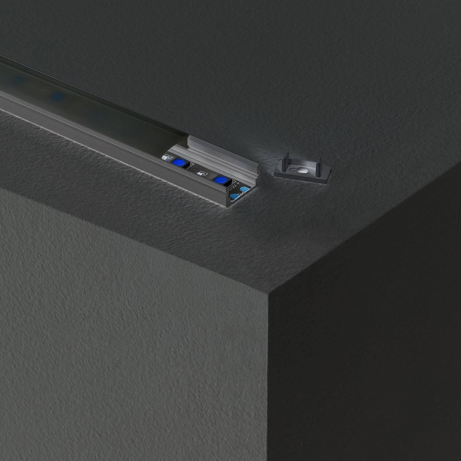 Side Lighting - SLIM LED FRAME  Sistema finito Finished system L.1010mm  9.6W 573lm 3000K IP20 N