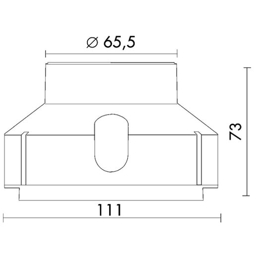 Side Lighting - EYES 80 Cassaforma per incasso Housing for recessed NE BL
