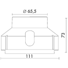 Side Lighting - EYES 80 Cassaforma per incasso Housing for recessed NE BL