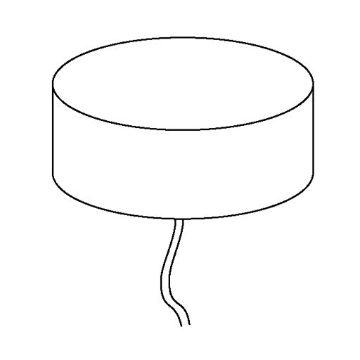 Side Lighting - KIT bloccacavo sospensione rosone KIT suspension cable clamp rosette BR RW 220/2