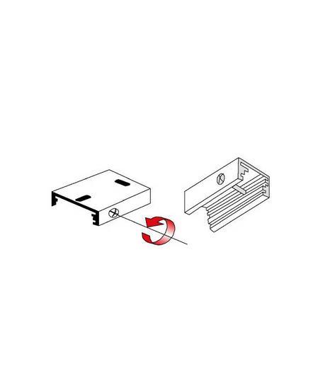 Side Lighting - BINARIO SITRACK 230V Staffa per sospensione clip for suspension BI WH
