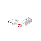 Side Lighting - BINARIO SITRACK 230V Staffa per sospensione clip for suspension BI WH