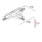 Side Lighting - Congiunzione a T Contatto di terra sinistro interno T Coupler for surface- Insid
