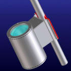 Side Lighting - ATTACCO PALO singolo Pole bracket single diam.120mmNE BL