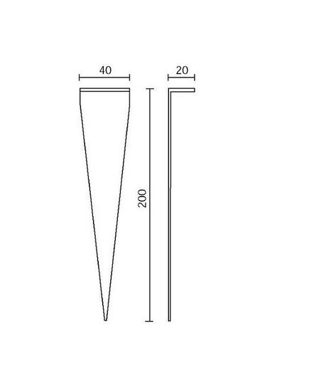 Side Lighting - Picchetto da interrare Spike to be buried GR
