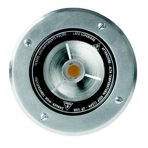 Side Lighting - OLODUM 180 C diam.162mm MDF 9.1W 1239lm 3000K IP67 INOX 15? 220-240V  50/60Hz 25