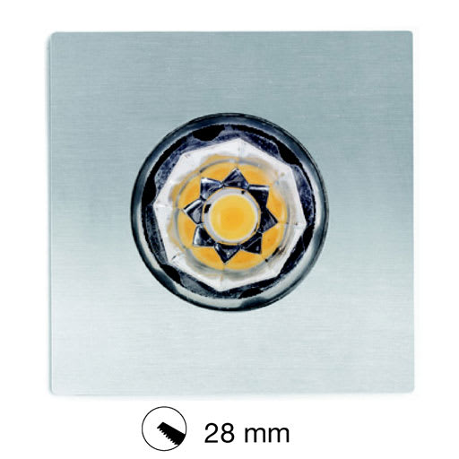 Side Lighting - EYES 40-Q FLAT diam.28mm 3.5W 350lm 3000K IP68 CR 45¦ 350mA