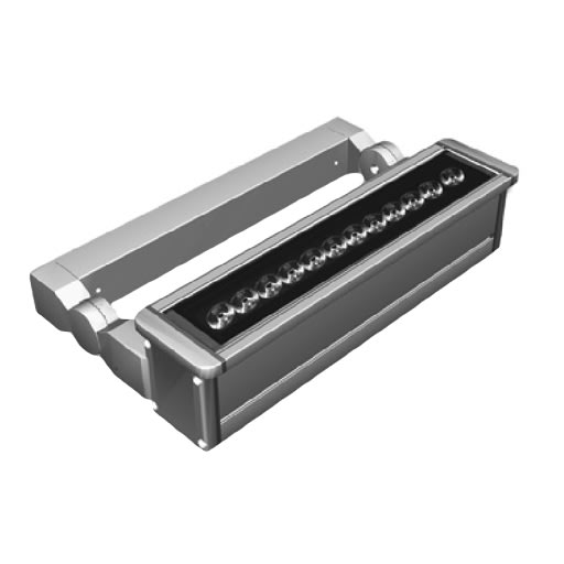 Side Lighting - LONGLIGHT POWER WALL L.380mm 16W 873lm 3000K IP65 GR 10? 220-240V  50/60Hz