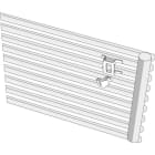 Acova - Kit de 4 fixations murales C40, blanc RAL 9016, Acova KEVA VK / HK