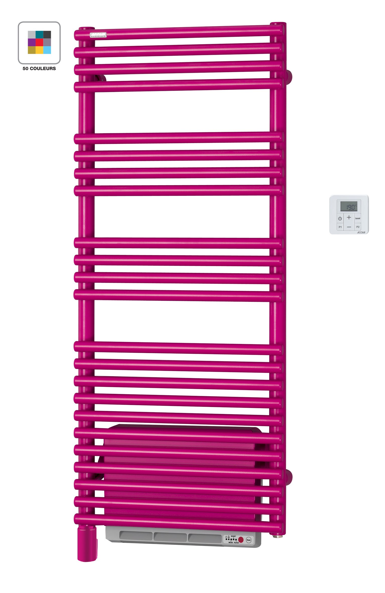 Acova - Cala Symétrique EL +Air, couleur, 750W, H 1231 mm / L 506 mm