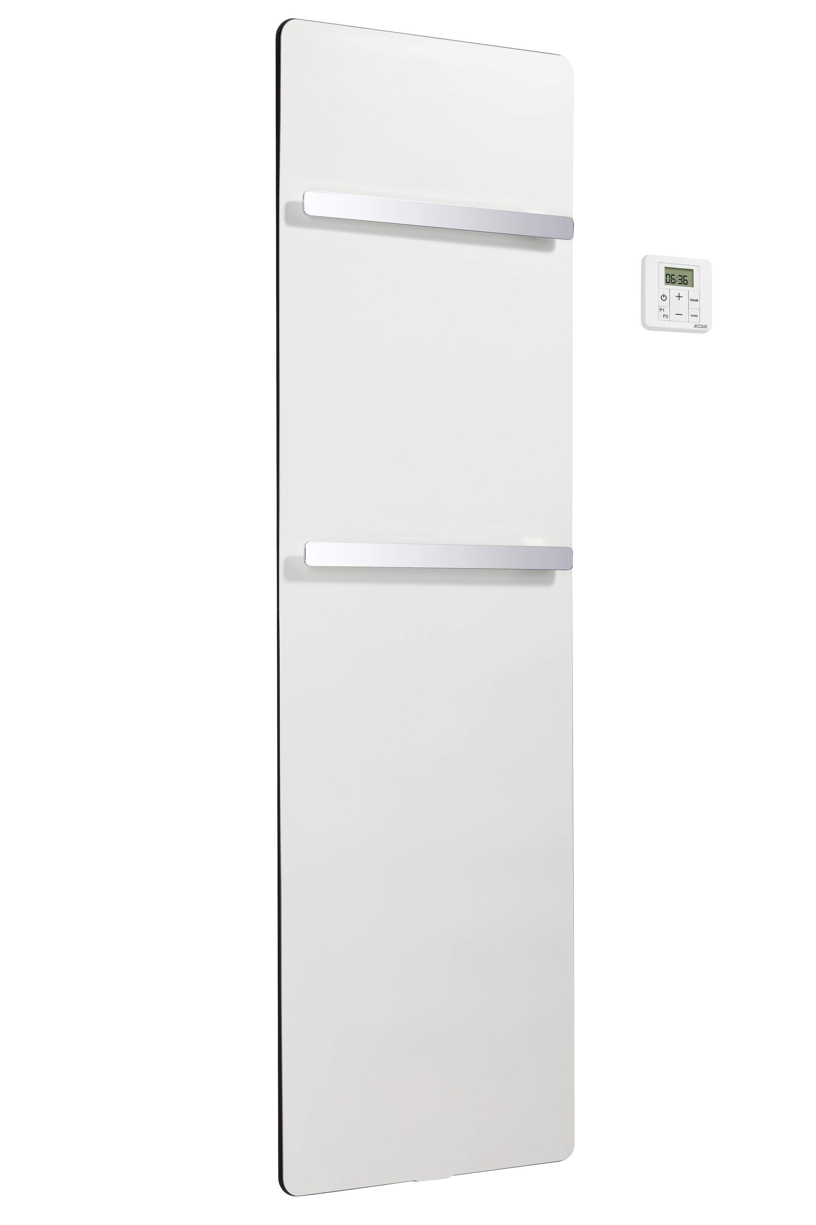 Acova - Plume EL commande RF, Blanc RAL 9016, 350 W , H 1250 mm / L 400 mm