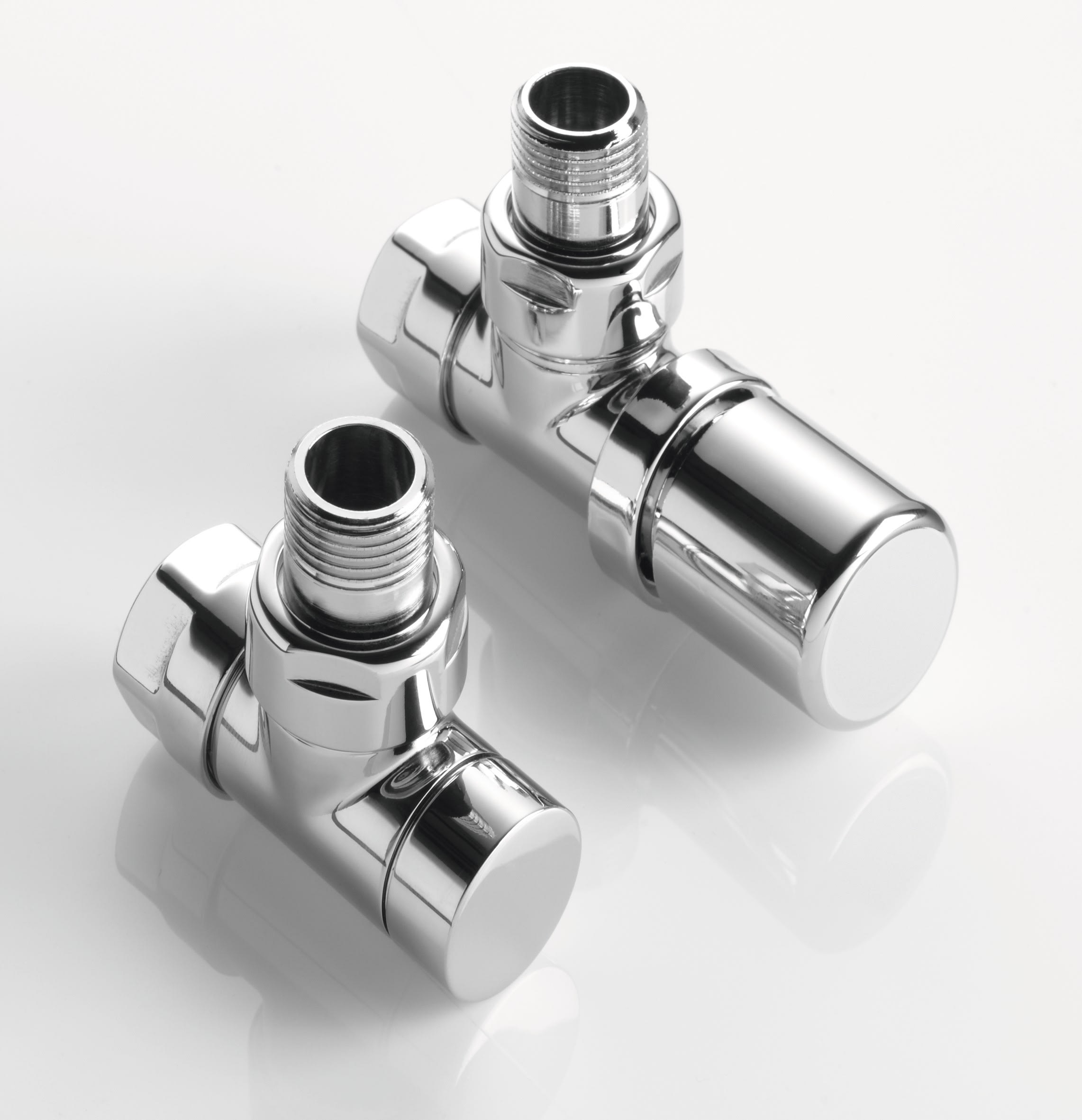 Acova - Robinetterie thermostatisable équerre 1/2'', tête manuelle - Kit B chromé