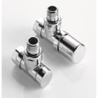 Acova - Robinetterie thermostatisable équerre 1/2'', tête manuelle - Kit B chromé