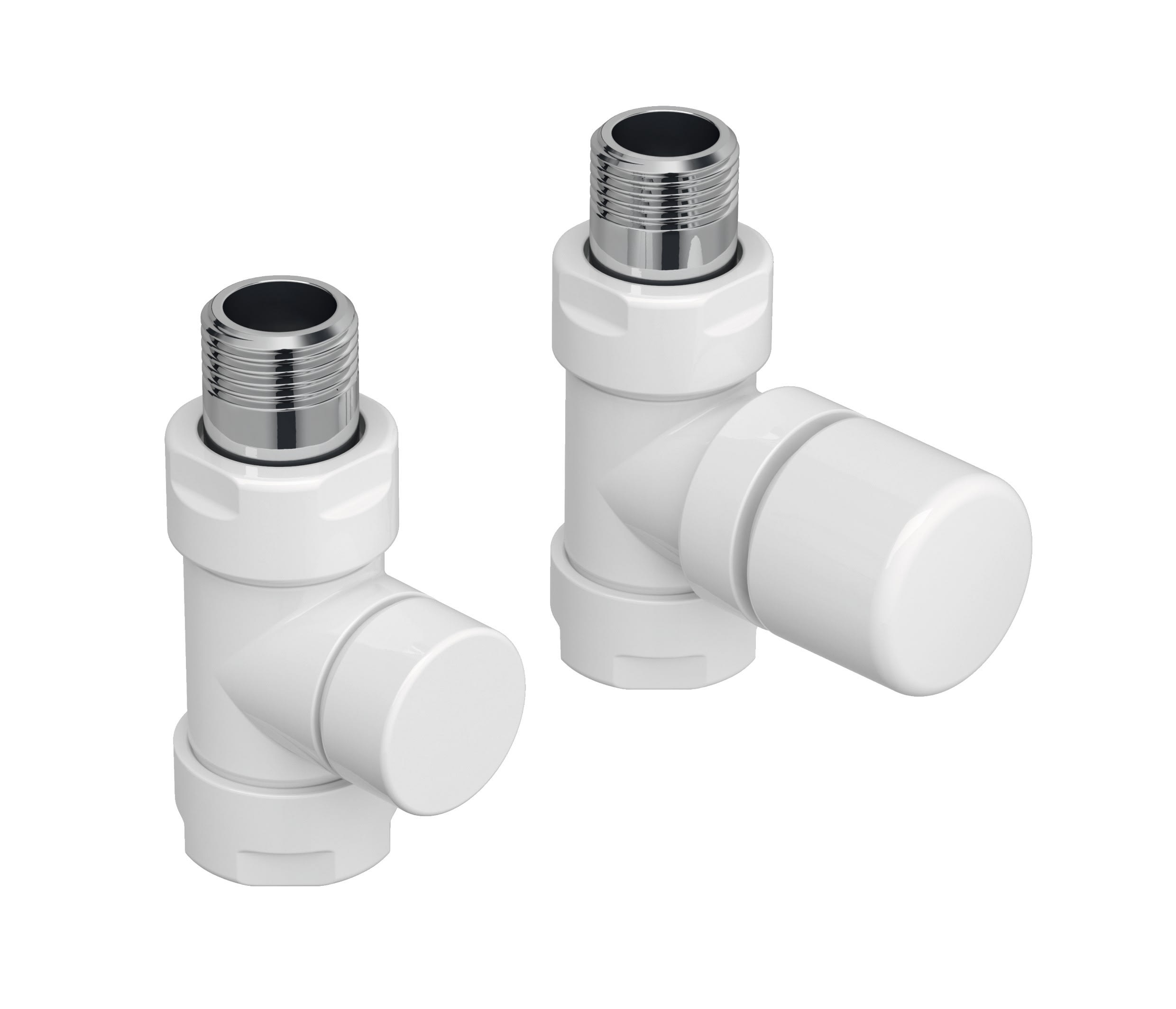 Acova - Robinetterie thermostatisable droit 1/2'', tête manuelle - Kit C blanc
