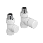 Acova - Robinetterie thermostatisable droit 1/2'', tête manuelle - Kit C blanc