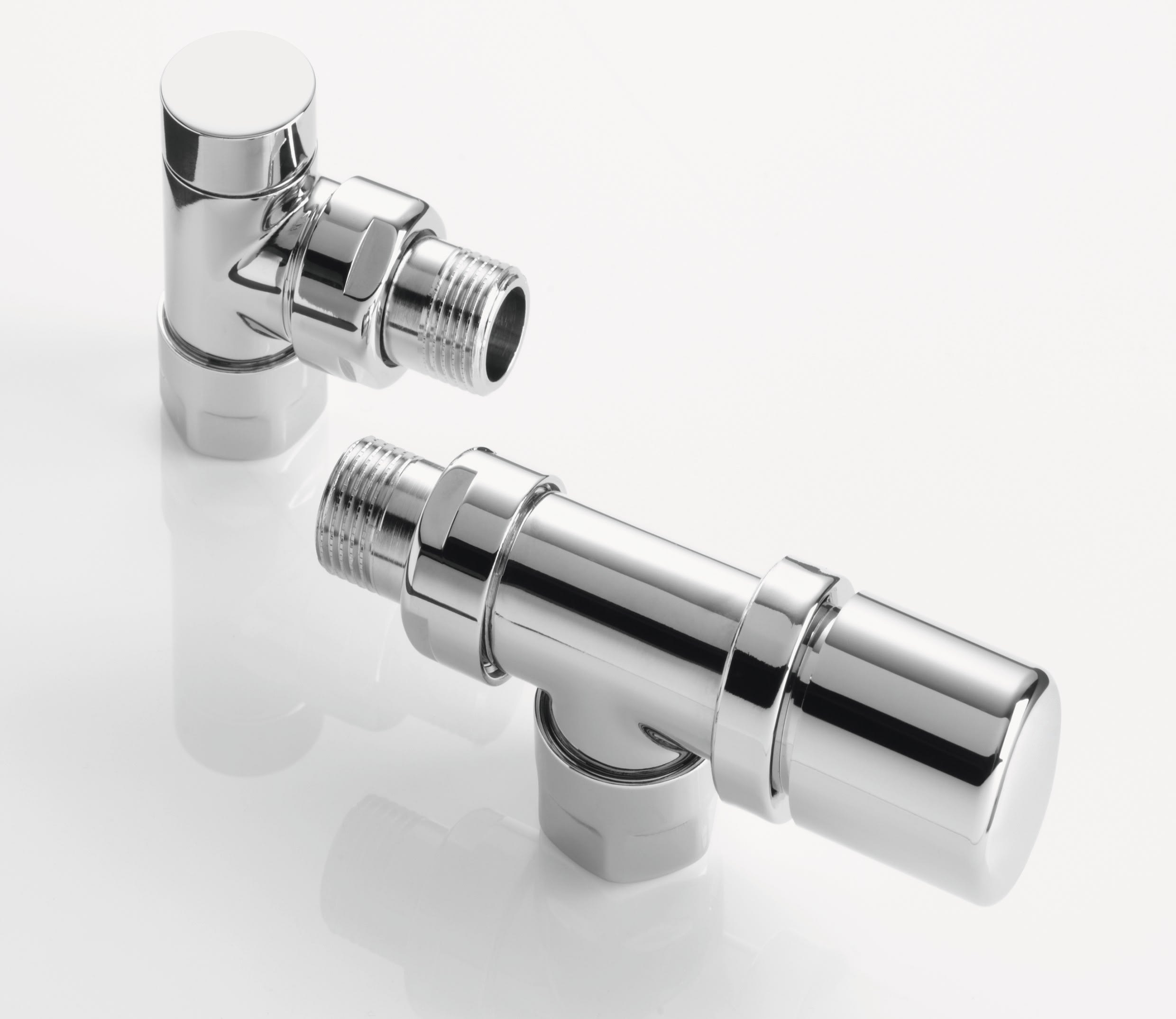 Acova - Robinetterie thermostatisable équerre inversée 1/2'', tête man. - Kit D chromé