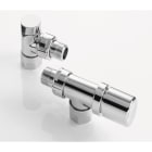 Acova - Robinetterie thermostatisable équerre inversée 1/2'', tête man. - Kit D chromé