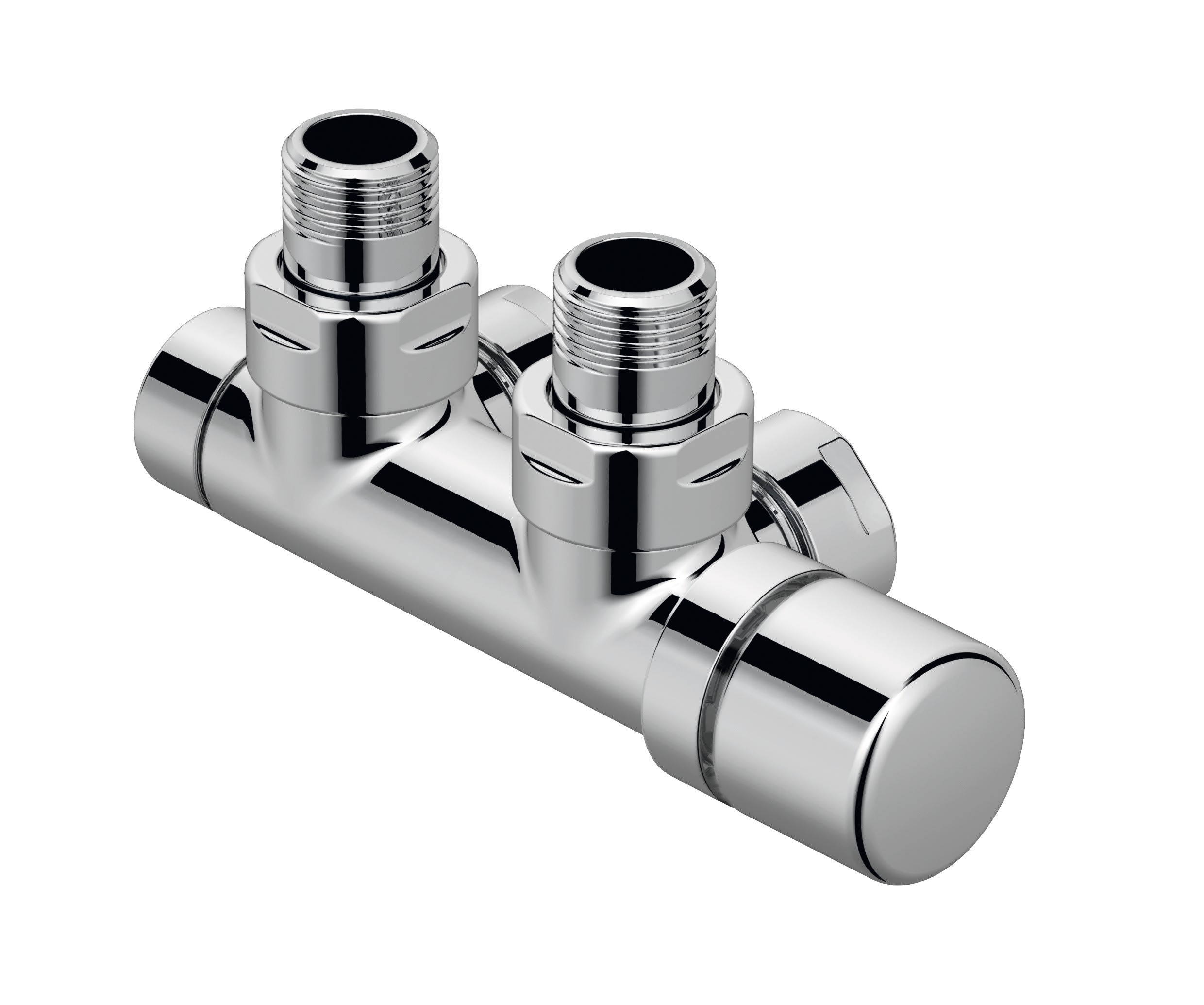 Acova - Robinetterie thermostatisable H coudé 1/2'', tête man. droite - Kit P chromé