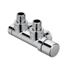 Acova - Robinetterie thermostatisable H coudé 1/2'', tête man. droite - Kit P chromé