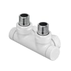 Acova - Vanne d'isolement H coudé 1/2'' - Kit T blanc